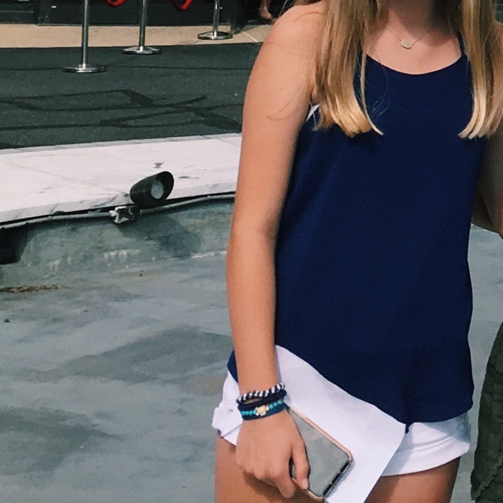 Blue Halter Top